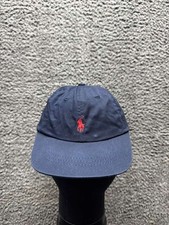 Polo Ralph Lauren Embroidered Strapback Baseball Cap Navy Blue Youth One Size