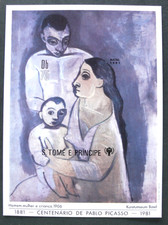 SAO TOME : 1981 BLOC PABLO PICASSO Non Dentelé NEUF** - TRES BON ETAT - RARE