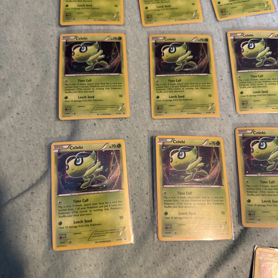 Celebi XY187 XY Holo Black Star Promo Pokemon Lote de 16 Foto 2 de 4