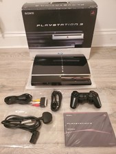 BOXED Sony PS3 CECHC03 60GB Console Backwards compatible plays Ps1/2&3