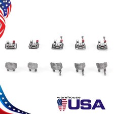 20PCS Dental Orthodontic Bracket Braces Metal Mini MBT 0.022 Hook 345