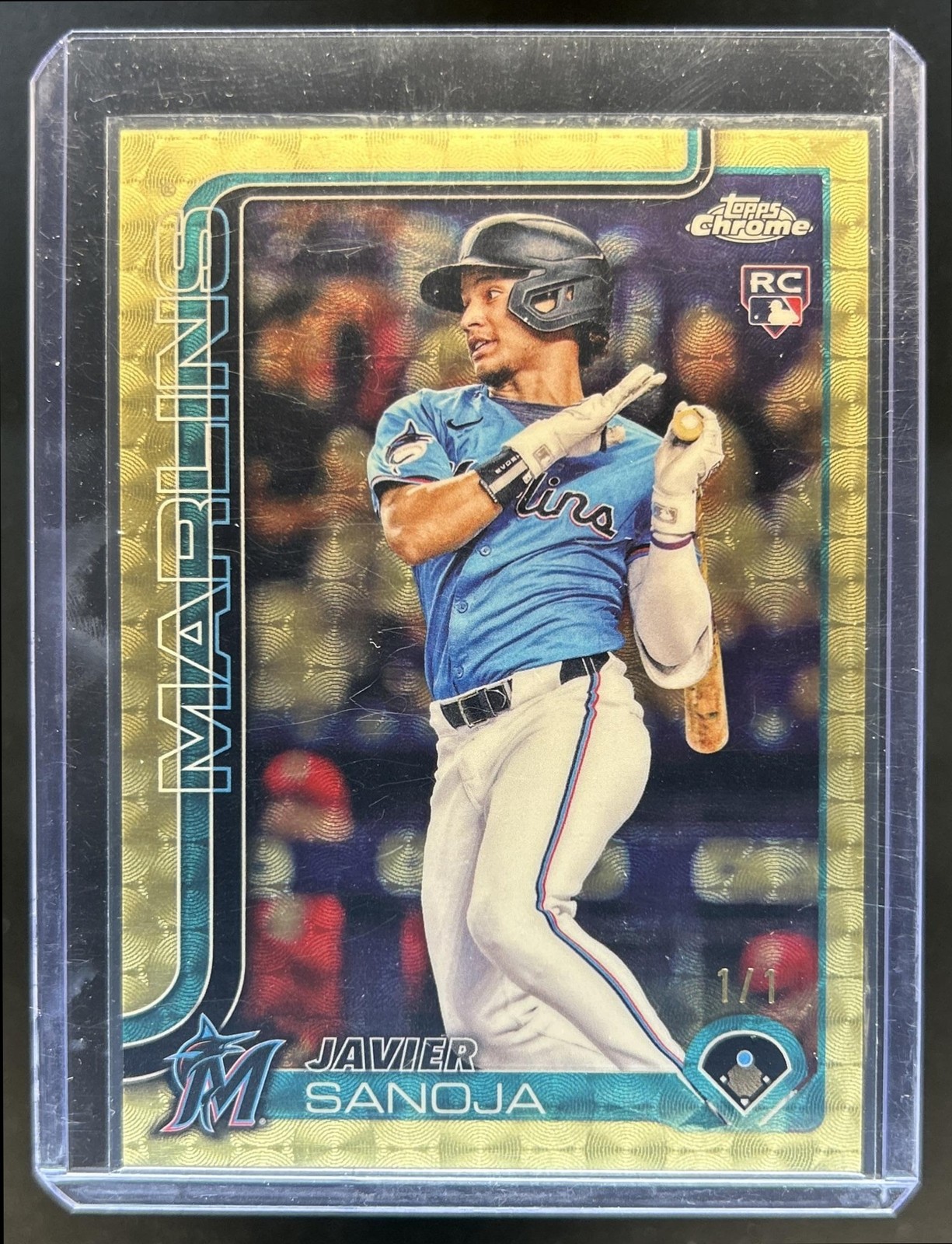 2025 Topps Chrome Javier Sanoja RC SuperFractor Rookie #1/1 Marlins