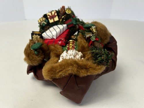 Vintage Possible Dreams Clothtique Weihnachten Weihnachtsmann im Umhang mit Laterne und Spielzeugbeutel - Bild 8 von 8