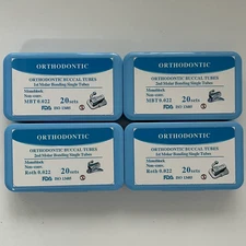 20Sets Dental Orthodontic Buccal Tubes Monoblock Tube 1st 2nd Molar MBT Roth 022
