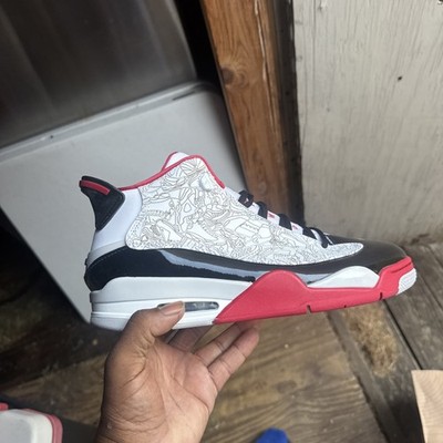 Nike Air Jordan Dub Zero White/True Red-Black, Size 11.5 311046-160 No Top