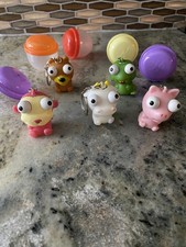 50 Pcs Raised Eyes Doll anti Stress Ball Vent Animal Keychain Squeezing Toys