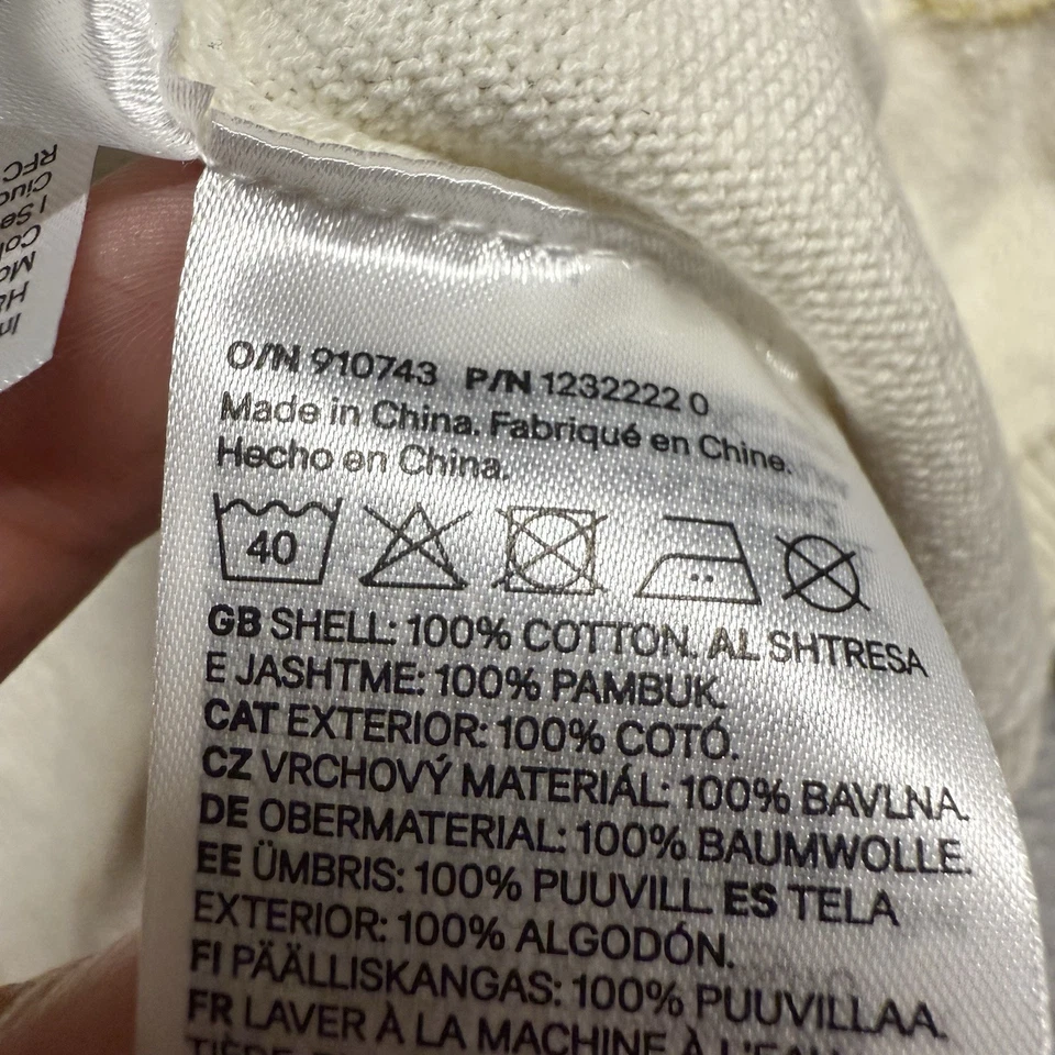 Cardigã suéter malha creme feminino H&M com bordado limão 3-4T novo com etiquetas 100% algodão - Imagem 4 de 4