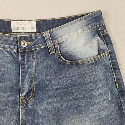Ecko Unltd Jeans Mens 38x27 Blue Relaxed Fit 759 Distressed Faded