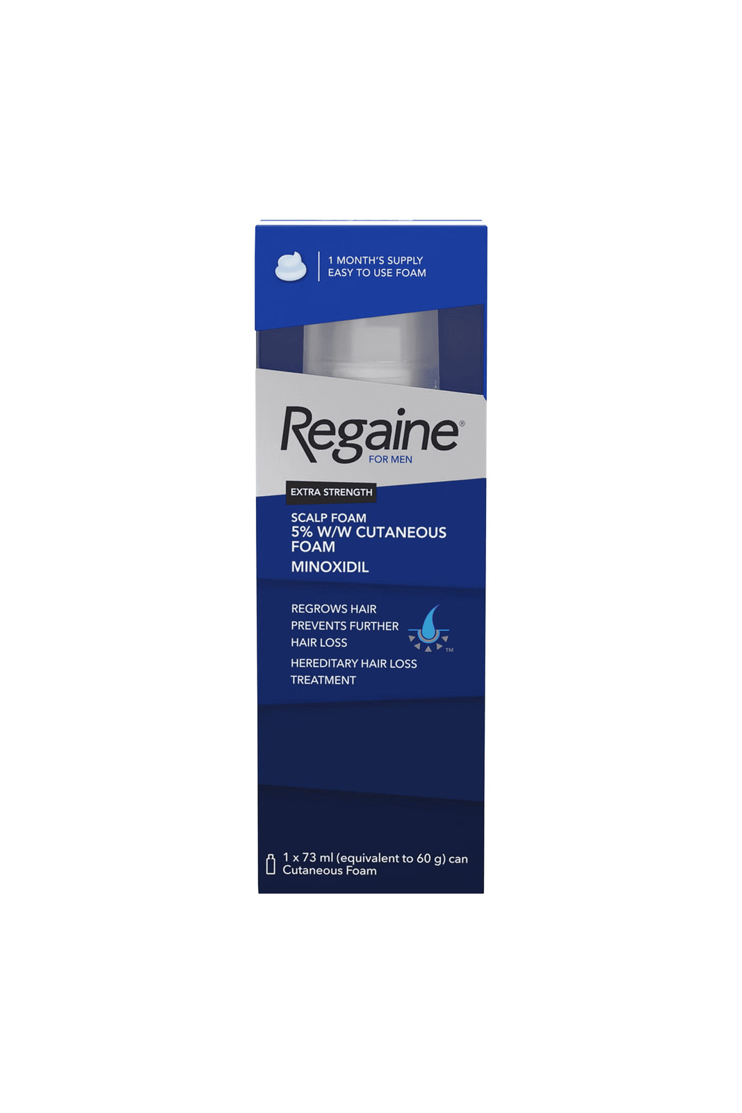 Regaine For Men 5% Foam - 1 Month Supply 1X73ml Bottle Lloyds Pharmacy - Image 2