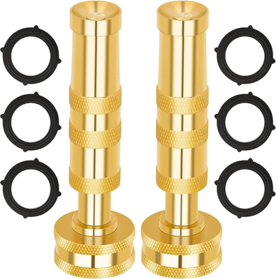 #ad Brass Hose Nozzle – High Pressure Jet Nozzles 2 Pack Heavy Duty Sprayer for Gar $17.92