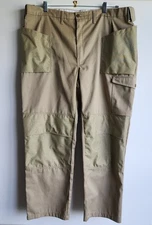 Vtg Made In USA Skillers Utility Work Pants Mens 44x30 Brown Canvas Carpenter