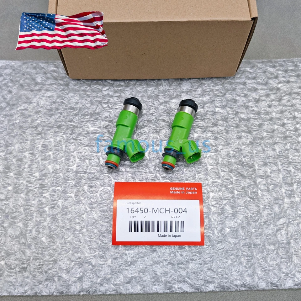 Set of 2 Fuel Injectors for Honda VTX1800 2002-2008 16450-MCH-004 USA - Изображение 4 из 4