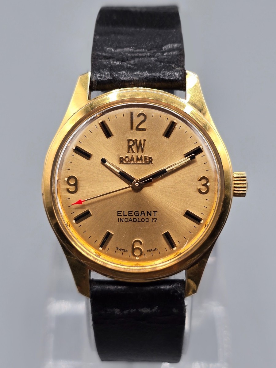 Roamer Elegant 34mm Swiss Manual Men's Watch Gold