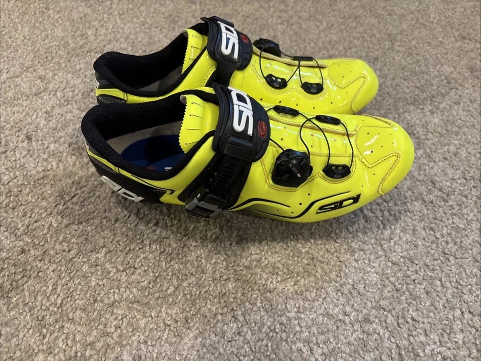 Zapatos de ciclismo de carbono Sidi talla 44 amarillos Foto 2 de 4