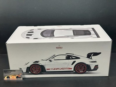 1/12 Scale Porsche 911 992 GT3 RS 2022 White Red Diecast Model Car