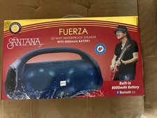 New Santana Fuerza Waterproof Bluetooth Speaker w/ Dynamic LED Speaker Lights