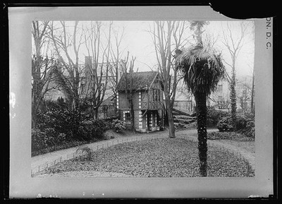 Photo:Lafayette Club Garden Chalet 1917-1920 Trees Palm Photo