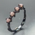 Vintage ring Natural Pink Opal Ring 925 Sterling Silver Size 7.5 /R480218