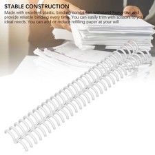 10Pcs Comb Binding Spines 150 Pages 30 Ring Plastic Binder Combs Easy-Open Close