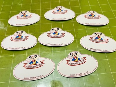 Honorary Citizen of Disney Main Street USA  - Set of 8 Stickers