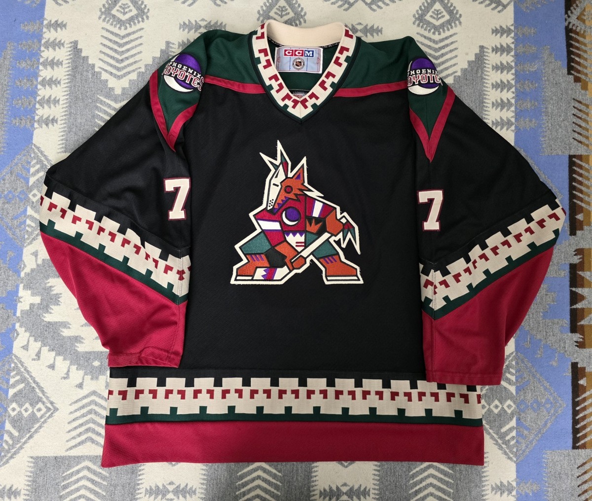 Vintage 90s CCM Phoenix Coyotes #7 Keith Tkachuk NHL Hockey Jersey