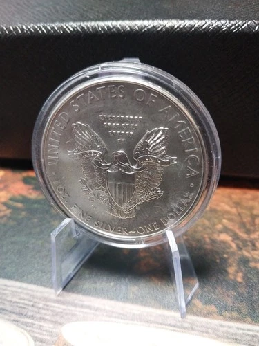 2016 W BURNISHED AMERICAN SILVER EAGLE LETTERED EDGE 30TH ANNIVERSARY