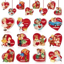 Vintage Valentine Ornaments for Tree Decorations - 12Pcs 12pcs Valentine-1