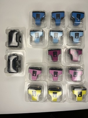 Lot Of 16 HP 02 Series Inks, All Colours Photosmart Inkjet Printer NOS 