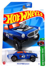 Hot Wheels Volvo P1800 Gasser Dark Blue 153/250 HW Reverse Rake 4/5 Mattel HTB92