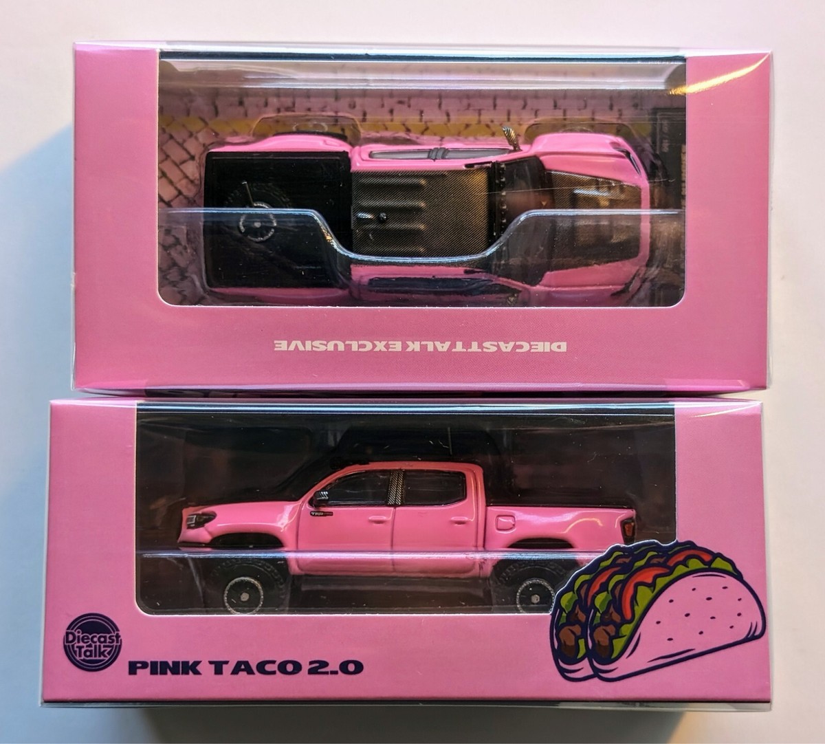 GCD DiecastTalk Exclusive 1:64 Toyota Pink Taco 2.0 Pre