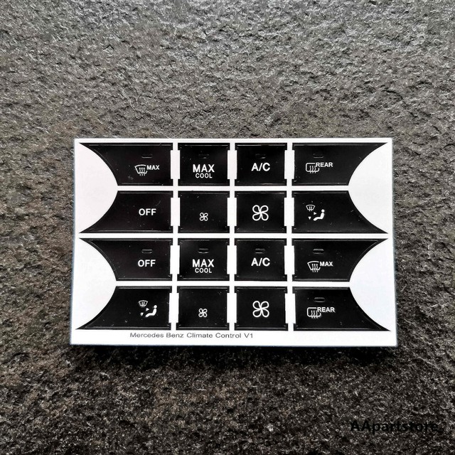 Climate Control Button Repair Sticker For Mercedes Benz W204 C300 C350