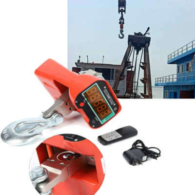 3T/6600LBS Digital Hanging Scale Heavy Duty Industrial Crane Scale w/ Remote