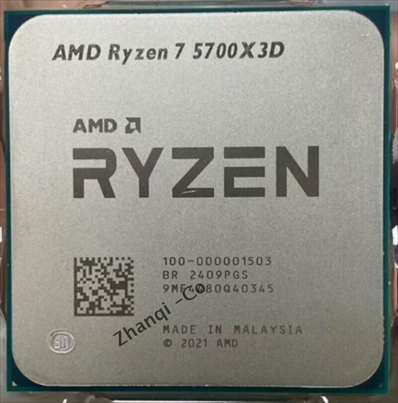 AMD Ryzen 7 5700X3D 3.0GHz 8 Core CPU 105W Socket AM4 AMD Ryzen 7 5700X3D 3.0GHz 8 Core CPU 105W Socket AM4