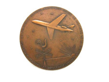 Médaille en bronze de la tournée de promotion de l'avion CARAVELLE - 1957, R.J.