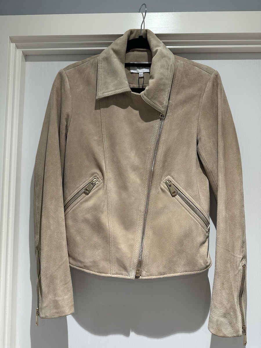 Reiss Women’s Brand New Biker Suede Jacket