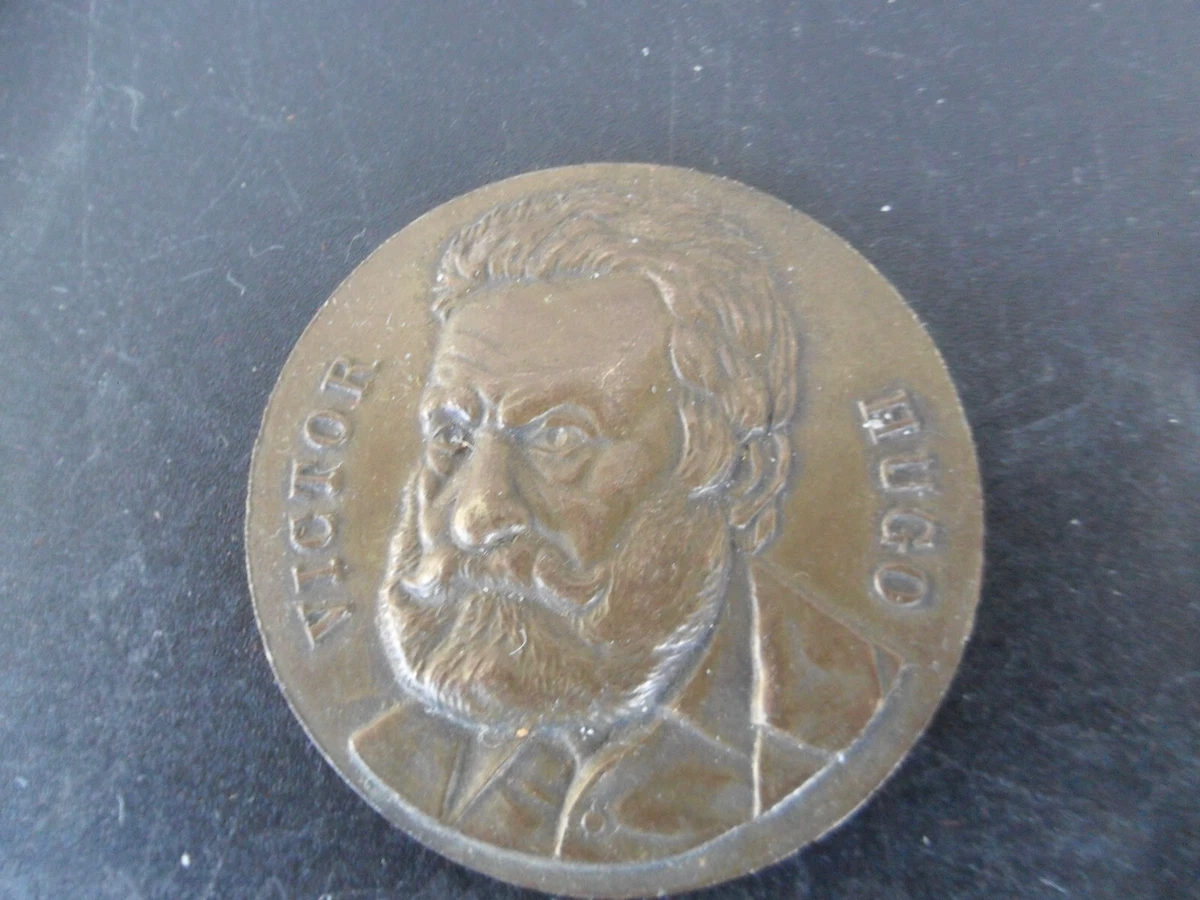 Médaille Fête Des Mères 1975 - Citation Victor Hugo En Argent Vermeil Vintage