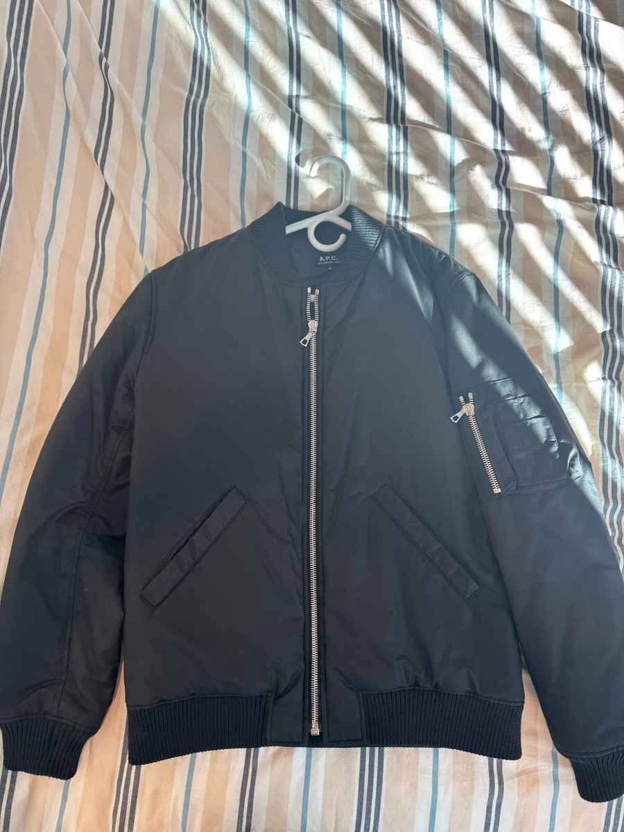 A.P.C. APC Oregon Bomber Jacket Men Black Medium | eBay