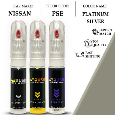 For NISSAN PSE PLATINUM SILVER Touch Up Paint Scratch Remove Repair Kit Pen New