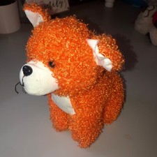 Puli International Plush Small Orange Soft Dog 8"