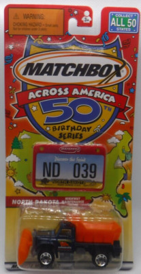 North Dakota Highway Maintenance Truck 1:64 Matchbox Across America 102722DMT2