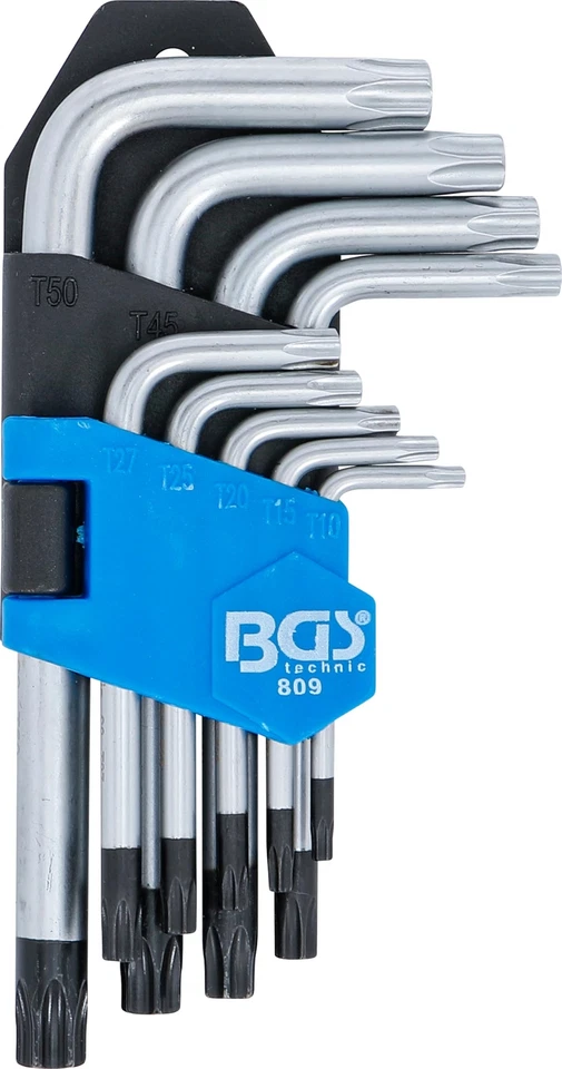 809 | Winkelschlüssel-Satz | kurz | T-Profil für Torx mit Bohrung T10 - T50 |... - Image 2 of 4