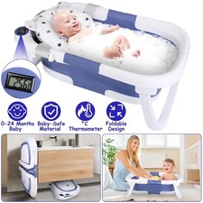 Foldable Infant Baby Bath Tub Collapsible Newborn Safety Portable Shower Bathtub
