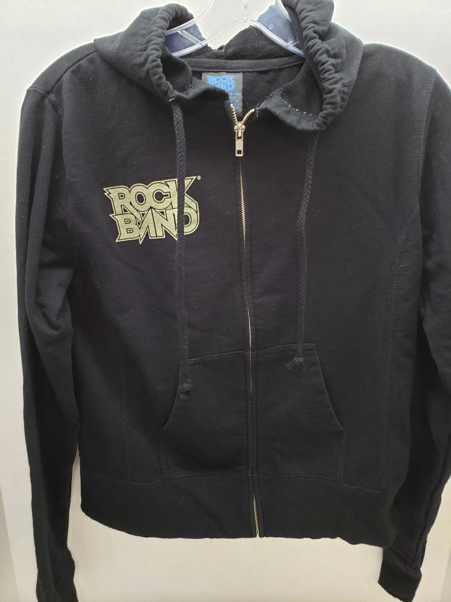 Rare Vintage 2008 Rock band Video Game Promo Zip Up Hoodie Sz Small NICE