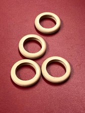 4 ARCADE HUBLEY smooth white rubber TIRES  1-1/2" od - cast iron toys