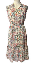 LOFT Midi Dress PM Petite Medium Career Church Sleeveless Washable NEW