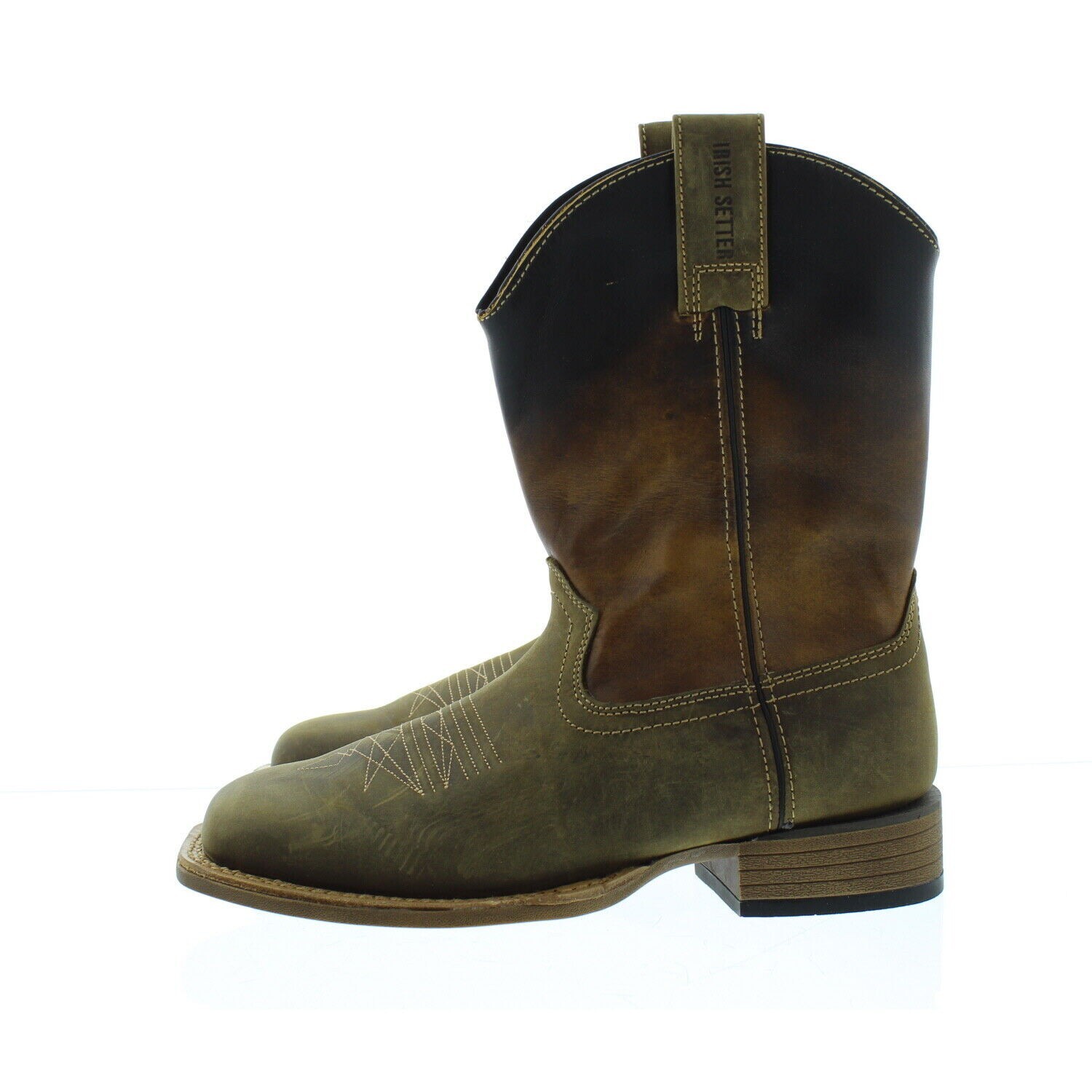 Red Wing Western Boots Men's Irish Setter Deadwood 4825 Brown Leather