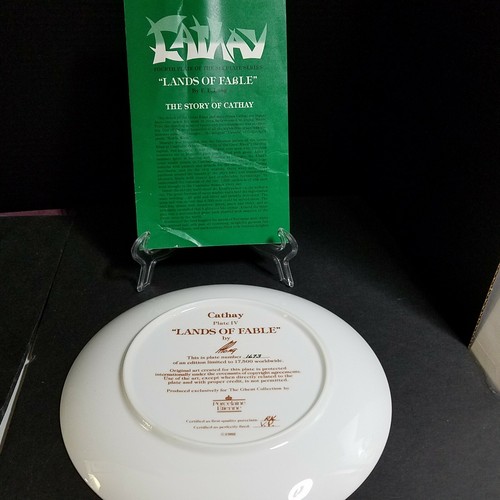 Lands Of Fable Cathay IV Ghent Collection Plate 1982 Numbered - Picture 7 of 11