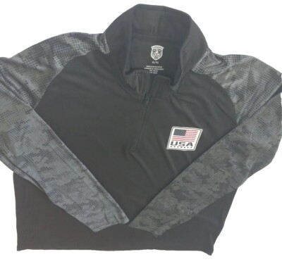Eleven Men's Long-sleeved Active Tactical Sweat Shirt XL Coumoflage Black Gray
