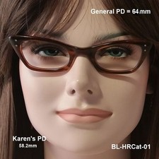 Bausch  Lomb B L CAT EYE True Antique NOS Eyeglasses and Case 22X46