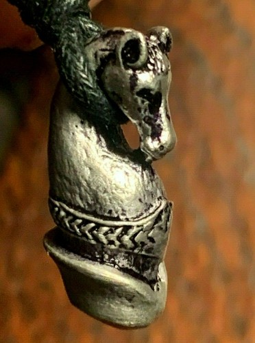 Fruchtbarkeit Thai Pferd Amulett Silber Farbe Zinn Charm Halskette Anhänger Schmuck - Bild 1 von 2